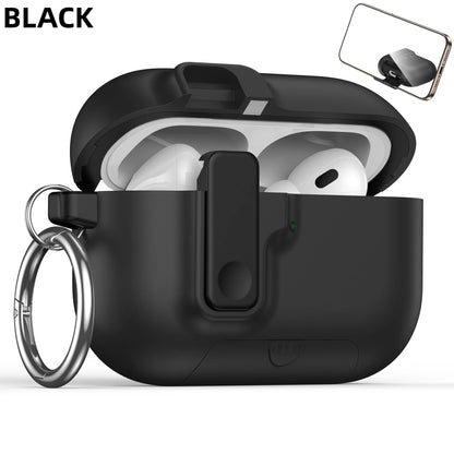 Shockproof Case with Phone Holder for AirPods Pro 3 | Lock & Keychain Cover