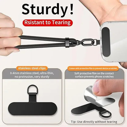 Universal Adjustable Phone Lanyard Crossbody Necklace Strap with Anti-Lost Clip