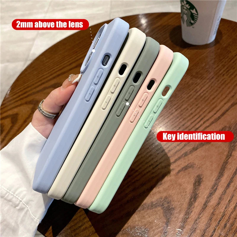 Liquid Silicone Shockproof Case for iPhone 16/15 Pro Max – Soft Back Cover