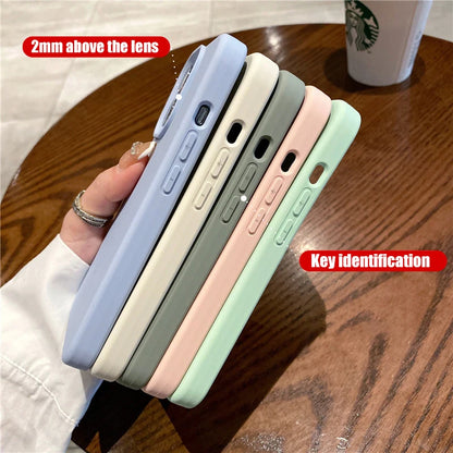 Liquid Silicone Shockproof Case for iPhone 16/15 Pro Max – Soft Back Cover