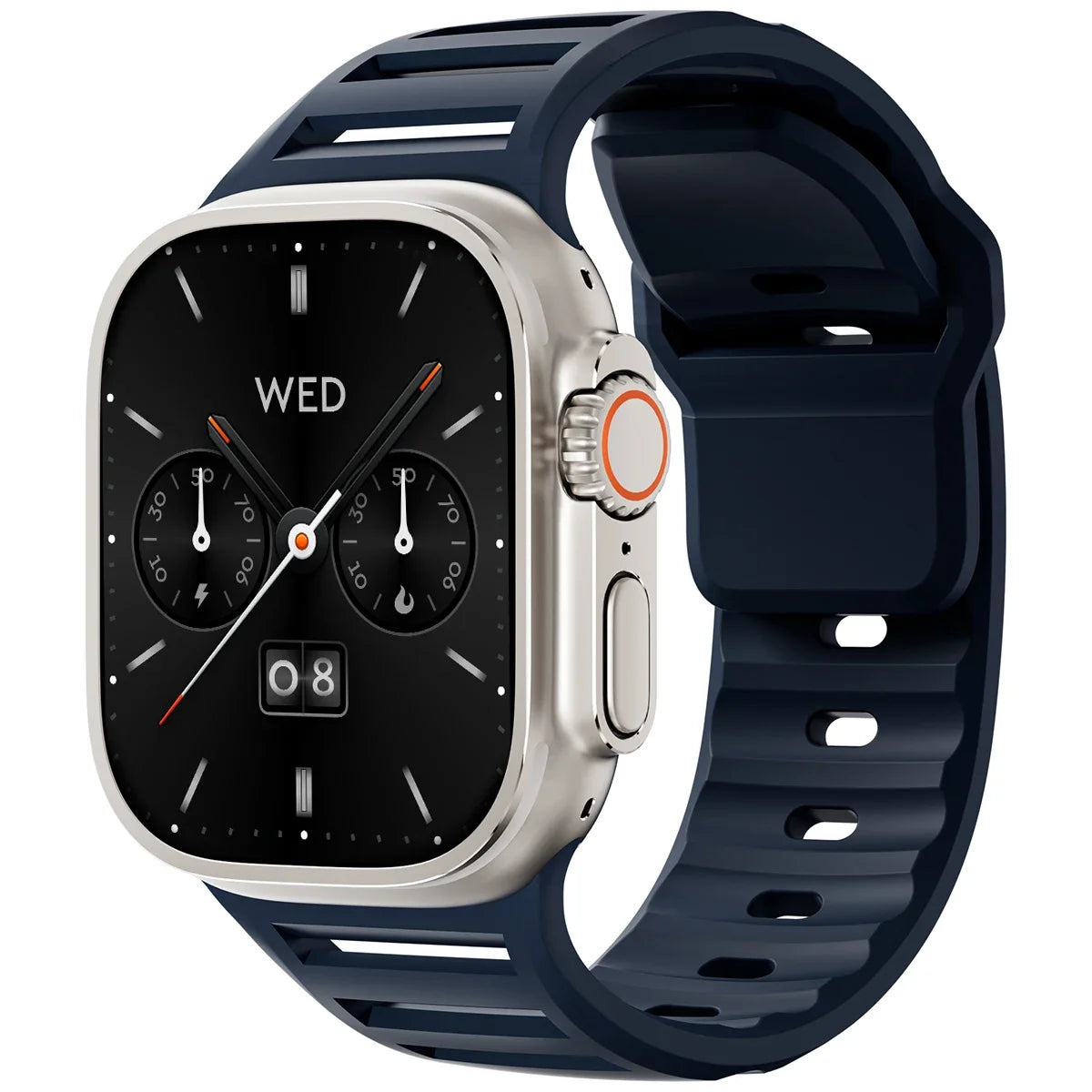 Sport Silicone Strap for Apple Watch Ultra 2 & Series 9–6 | 49–42mm Band