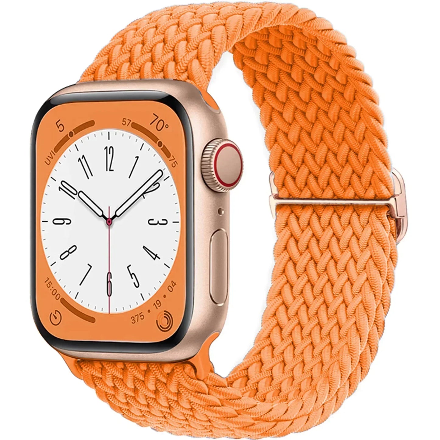 Braided Solo Loop for Apple Watch Ultra & Series 10–7 SE Elastic Band