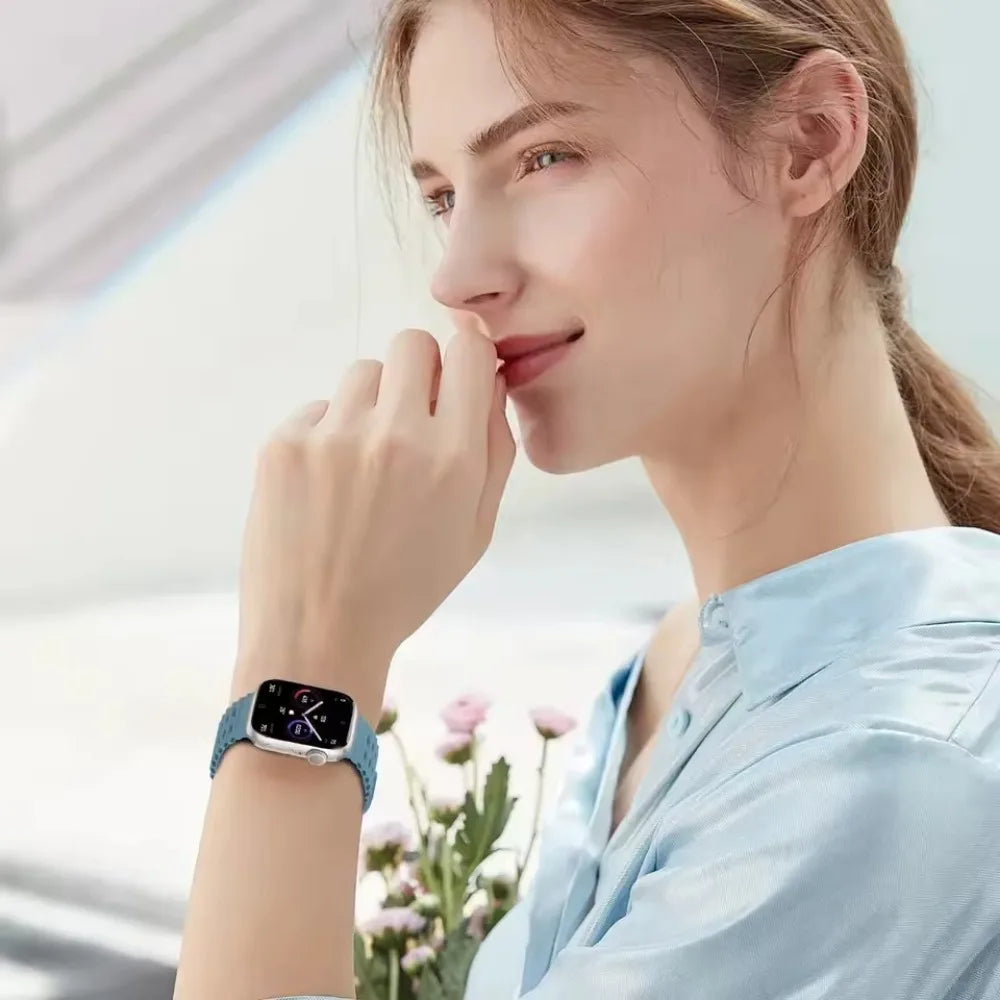 Sporty Ocean Silicone Band for Apple Watch Ultra & Series 4–10