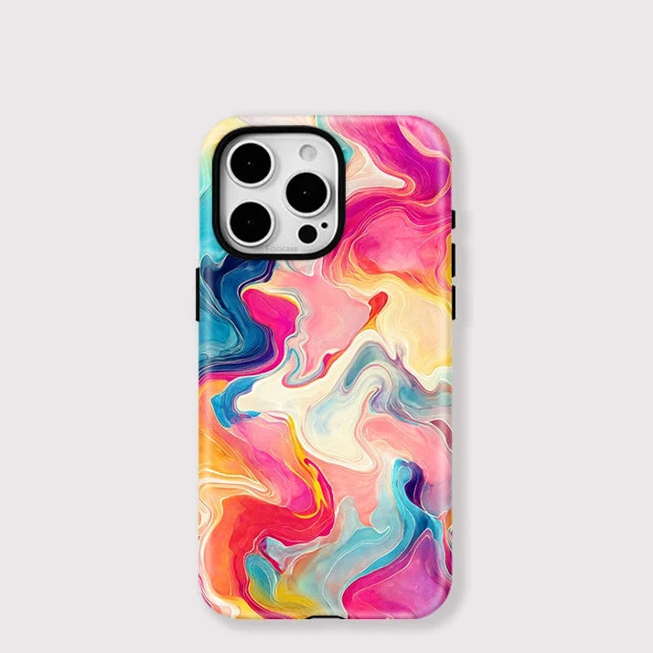 MagSafe Wireless Charging Case for iPhone 16–11 | Colorful Lines Design