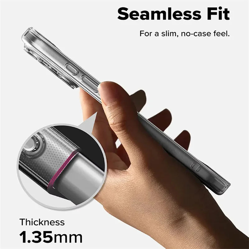 Ultra Thin Clear TPU Case for iPhone 17/16/15/14/13/12 Pro Max Cover
