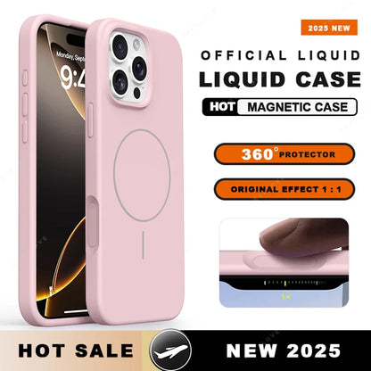 MagSafe Liquid Silicone Case with Lanyard for iPhone 14 Series