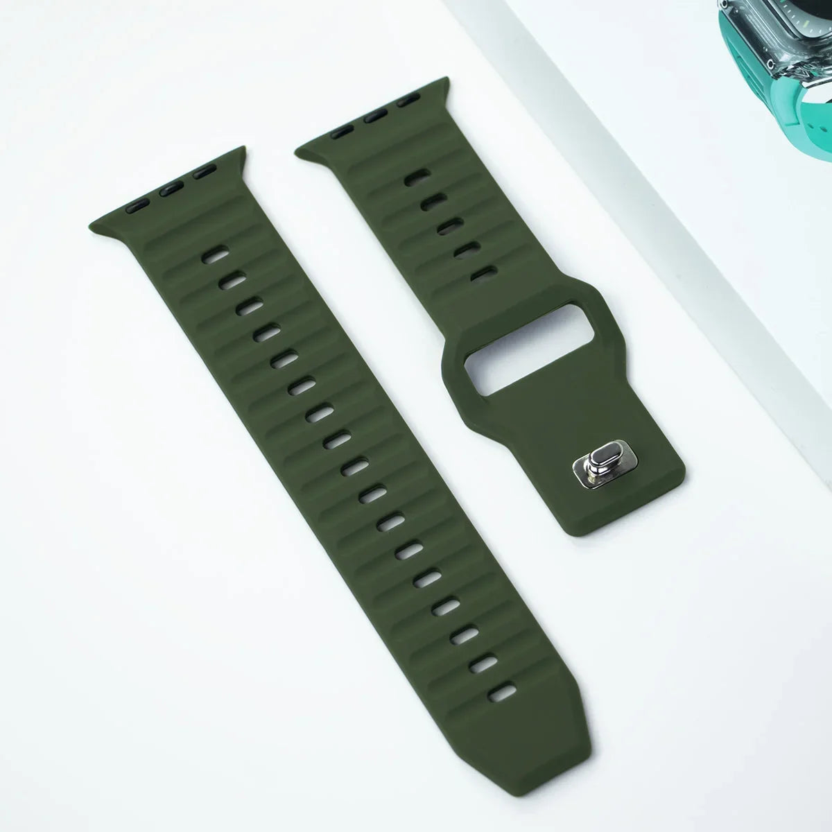 Sport Silicone Strap for Apple Watch Ultra 2 & Series 9–6 | 49–42mm Band