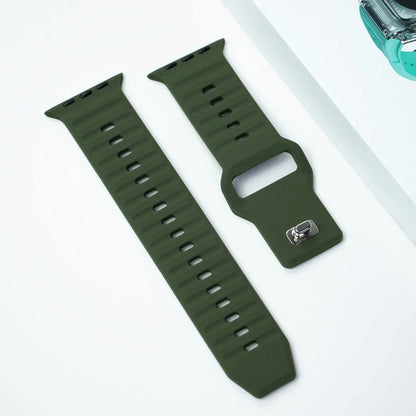 Sport Silicone Strap for Apple Watch Ultra 2 & Series 9–6 | 49–42mm Band