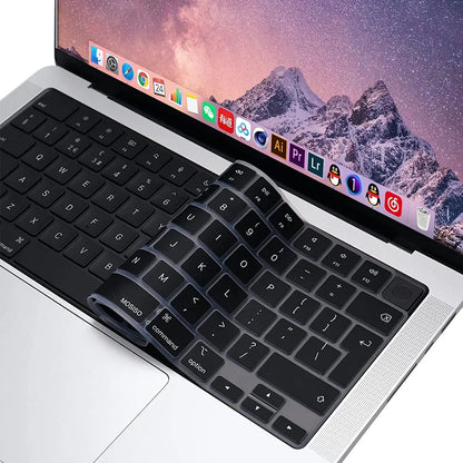 Keyboard Cover for MacBook Air/Pro M1 M2 M3 13.6" 14" 16" with Touch ID