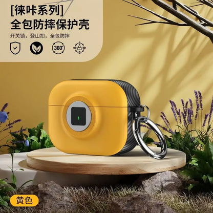 New 2024 AirPods 4th Gen Case with Lock Protective Cover Shockproof Shell for Apple