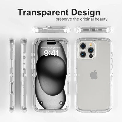 Clear Shockproof Case for iPhone 13/12/11 Pro Max Plus – Heavy Duty