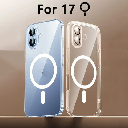 Full Back Clear MagSafe Case for iPhone 17 Pro Max 17 Air Magnetic Cover