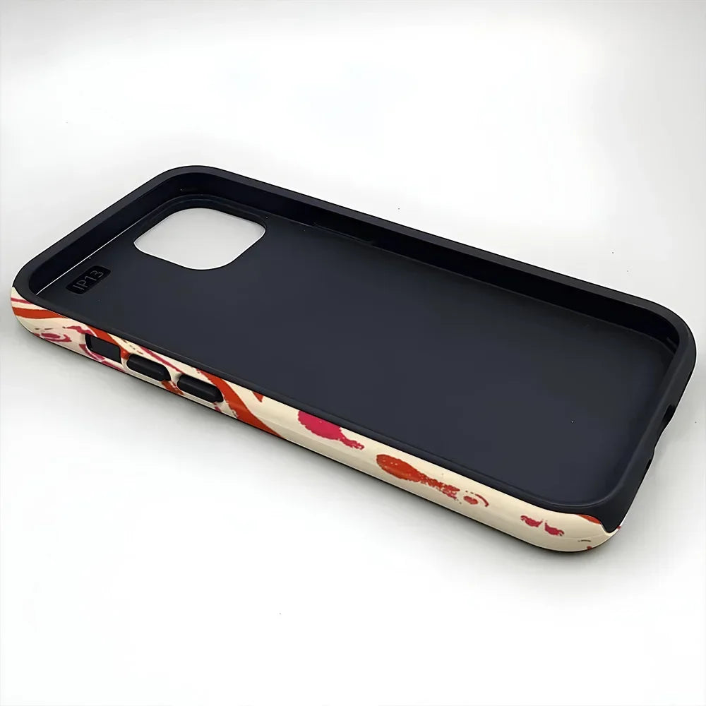 Wave Pattern 2-in-1 Case for iPhone 16–Xs | Frosted Anti-Drop Cover