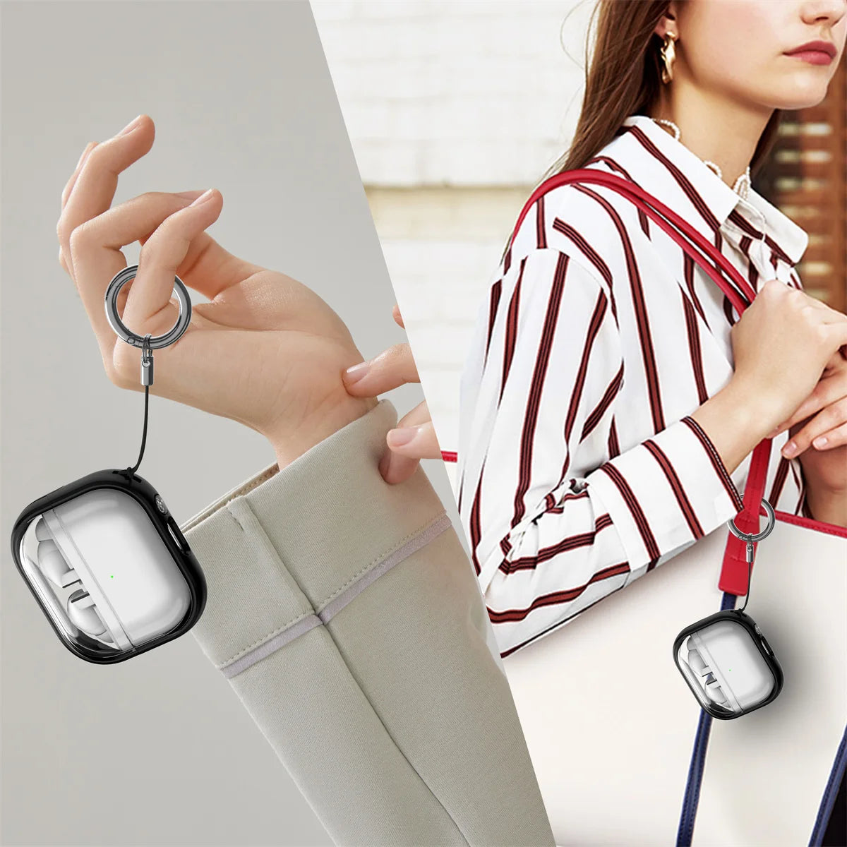 Transparent Protective Bracket Case for Samsung Galaxy Buds 3/3 Pro SM Buds3