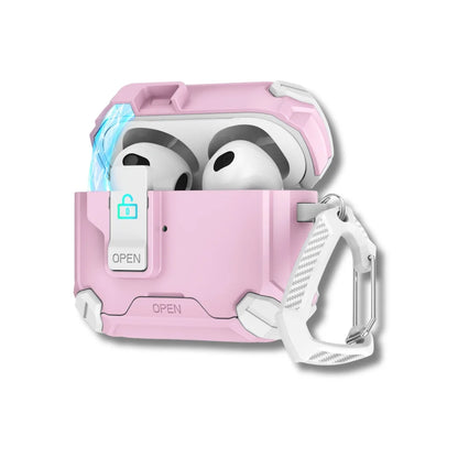 AirPods Pro Shockproof TPU Case with Phone Stand & Lock Clip for 2nd–4th Gen, Wireless