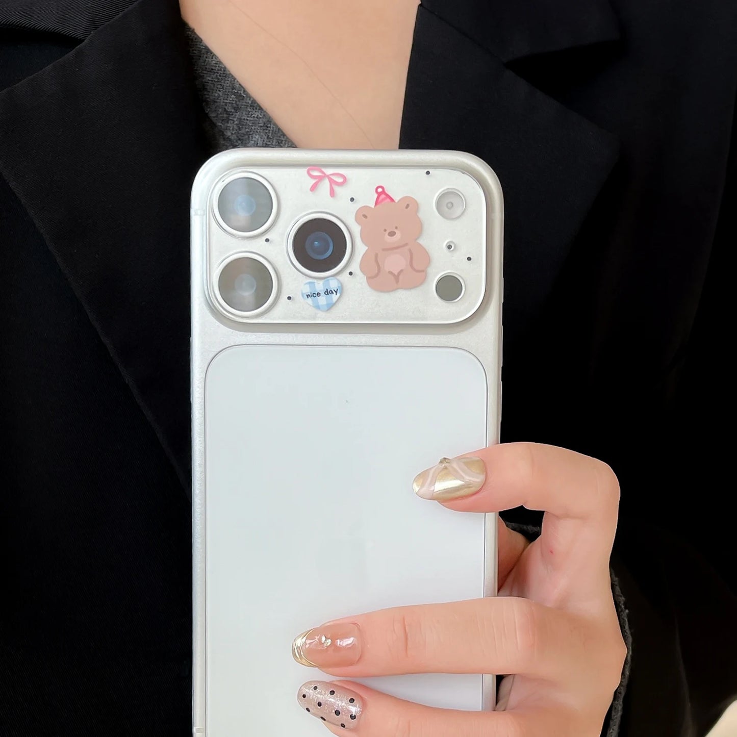 Cute Cartoon Animal Lens Cover for iPhone 17 Pro & 17 Pro Max