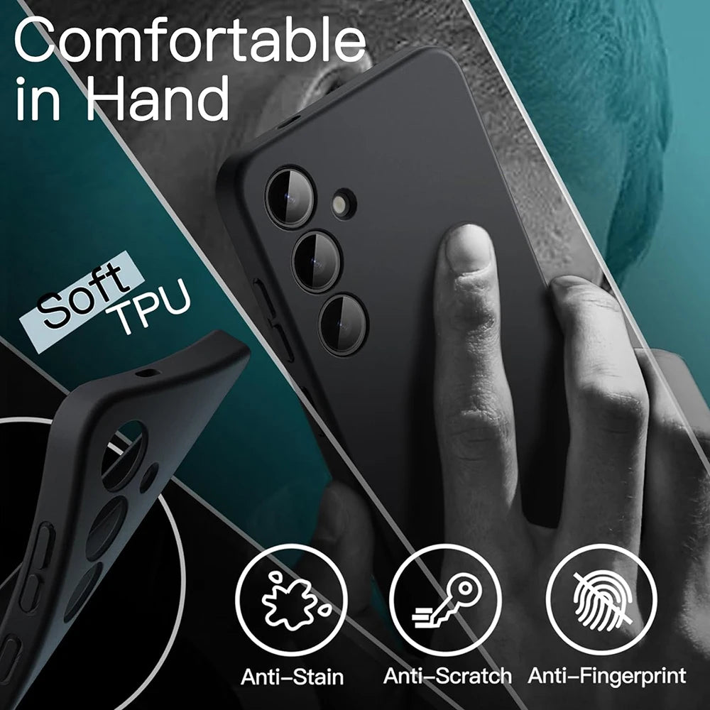 Shockproof TPU Silicone Case for Samsung S20–S24 Ultra/FE/S10–S8 5G/Plus