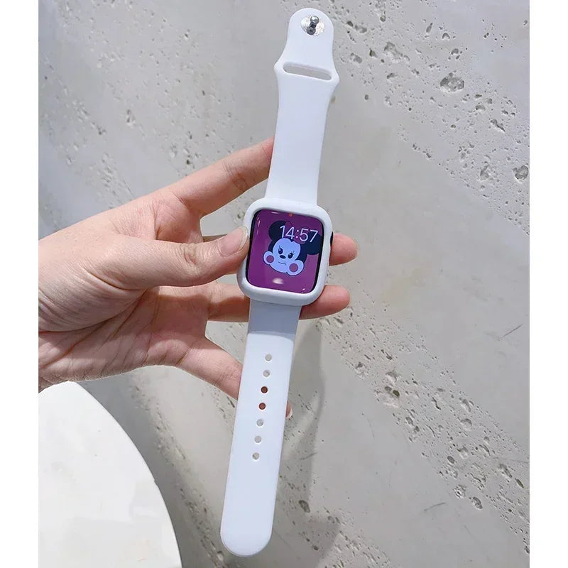 Shockproof Case with Silicone Sport Band for Apple Watch 42-45mm