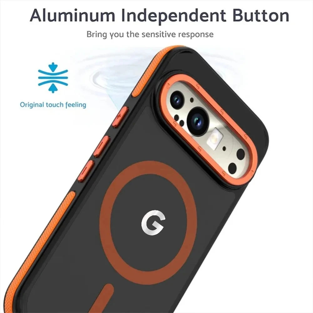 Luxury Contrast Color Magnetic Case for Google Pixel 10 9 Pro XL Rugged Cover