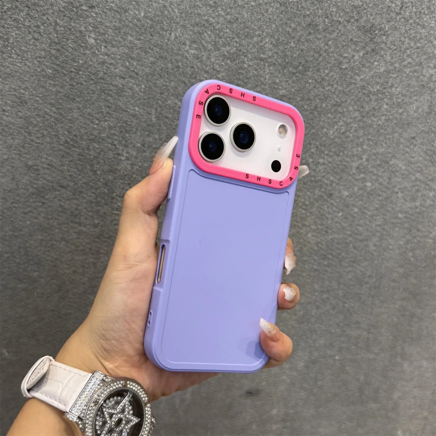 Dopamine Candy Color Liquid Skin Case for iPhone 15/14 Pro Max – Lens Protector