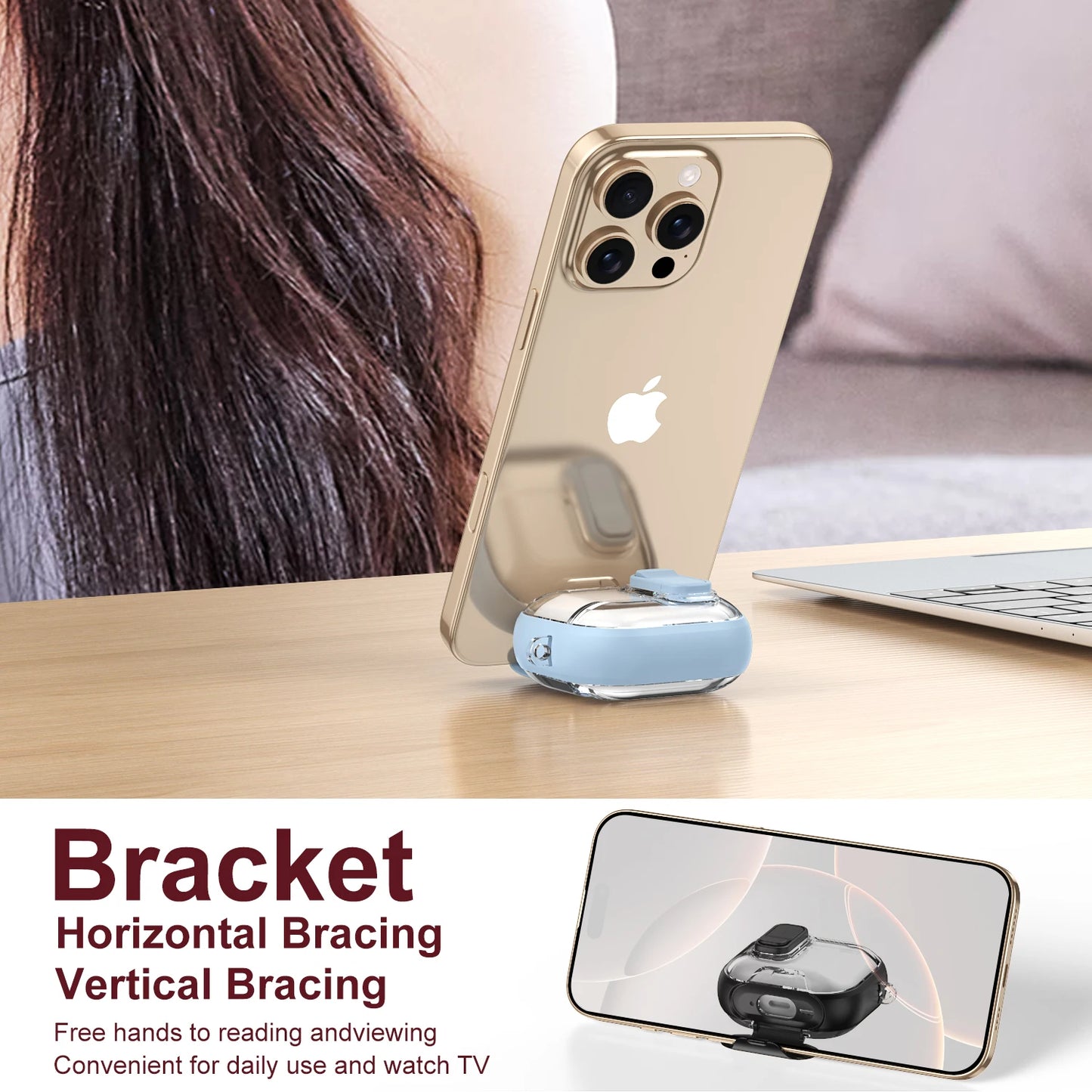 AirPods Pro 2 / 4 Case with Phone Holder – Secure Earphone Cover