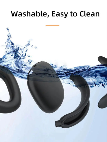 4-in-1 AirPods Max Case, Silicone & TPU Clear Cover with Shockproof Ear Pads & Headband