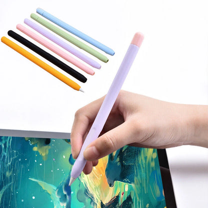 Silicone Stylus Cover for Apple Pencil 1 & 2 – Colorful Anti-Slip Case