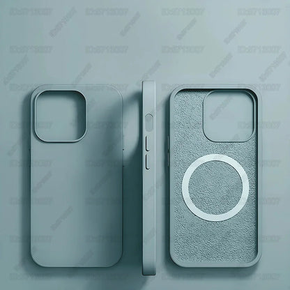 Magnetic Liquid Silicone Case for iPhone 16/15 Pro Max & 16 Plus