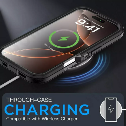 Rugged MagSafe Kickstand Case for iPhone 16 15 14 Pro Max Plus