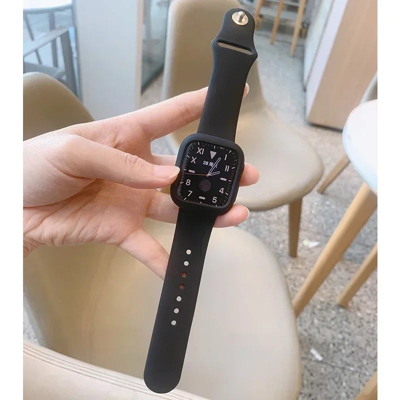 Shockproof Case + Silicone Sport Band for Apple Watch Ultra & SE