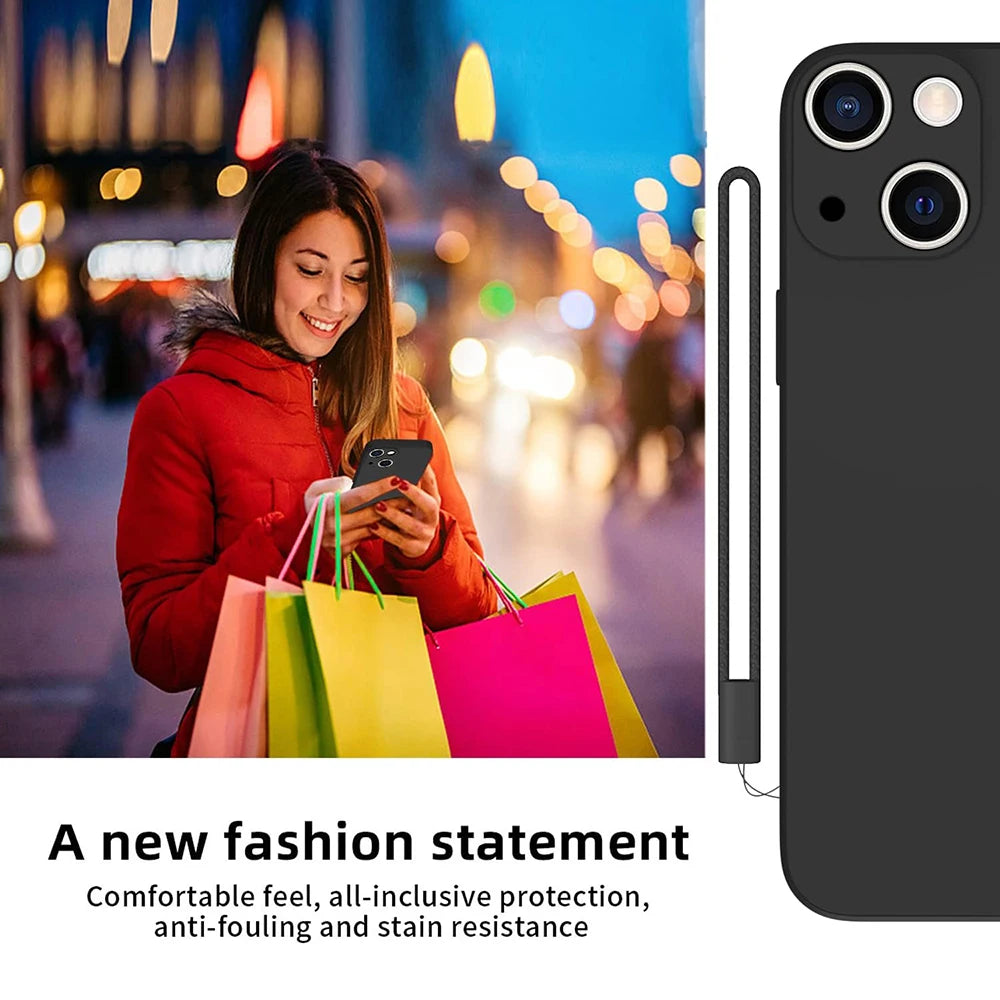 2PCS Tempered Glass + Shockproof Case for iPhone 15 14 13 12 11 Pro Max