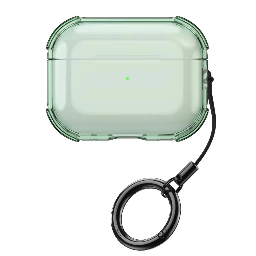 Clear TPU Case for AirPods Pro 3 with Lanyard, Keychain & Cleaning Kit