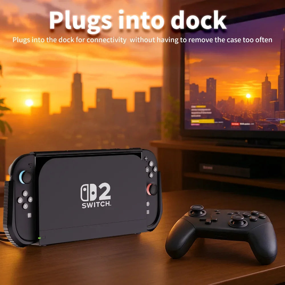 Ergonomic TPU Protective Case for Nintendo Switch 2 Comfortable Grip Cover