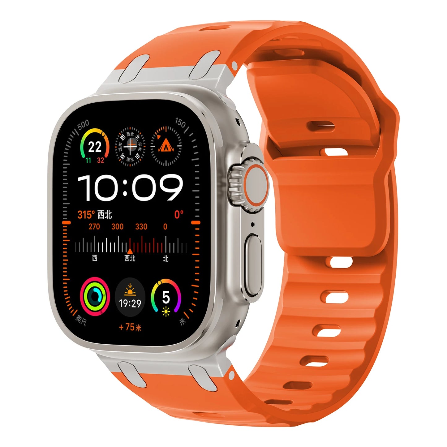 Sport Silicone Strap for Apple Watch Ultra 2 / Series 7–10