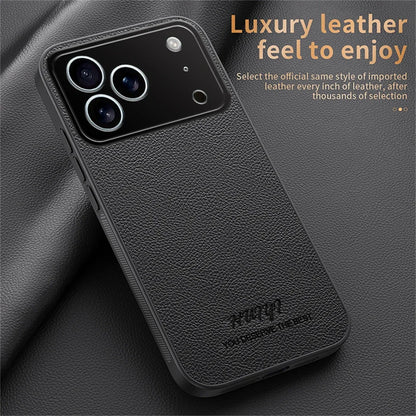Business Leather Case for iPhone 17–11 | Anti-Fingerprint Shockproof Cover
