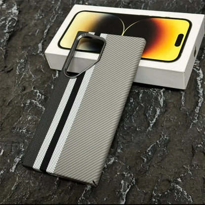 Luxury Carbon Fiber MagSafe Case for Samsung Galaxy S25/S24 Ultra Plus – Hard Cover