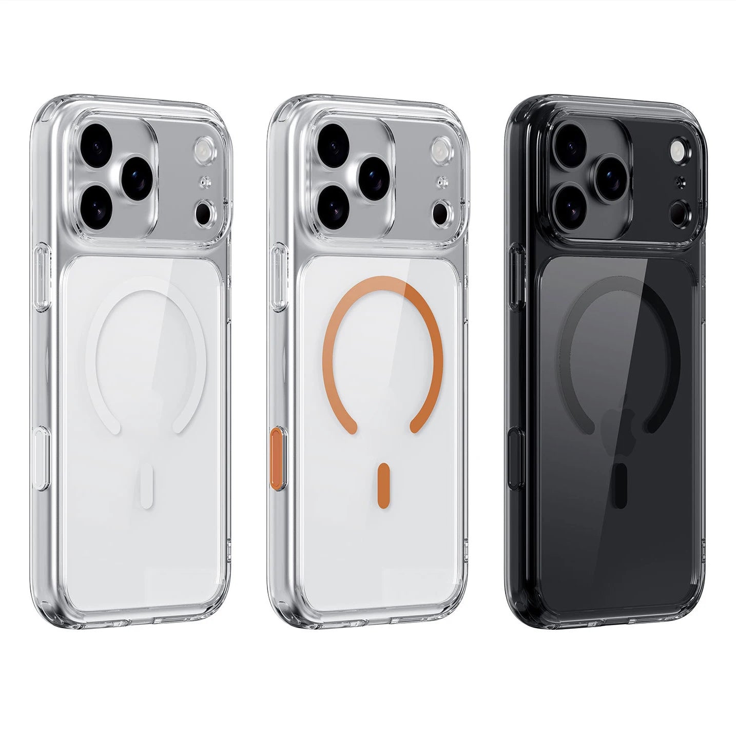 Luxury Transparent MagSafe Case for iPhone 17 Pro Max 17 Air 17 Pro Magnetic