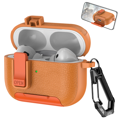 Phone Holder Cortex Case for AirPods Pro 3 2 1 4 Bluetooth Earphone Cover