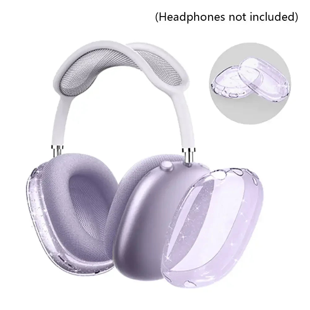 3D Transparent Anti-Scratch Case for AirPods Max - Soft Protective Cover