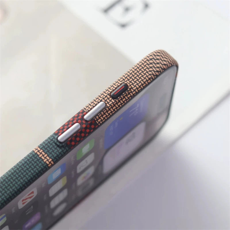 Ultra Thin Carbon Fiber MagSafe Case for iPhone 16 15 14 13 12 Pro Max