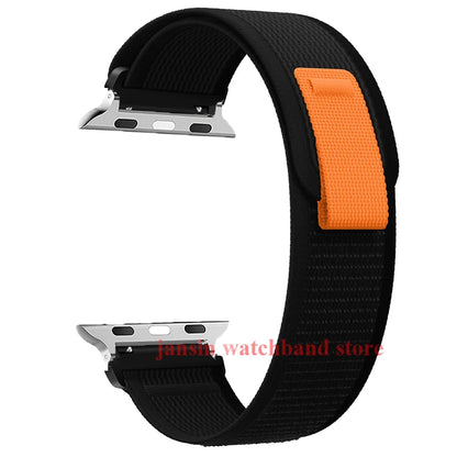 Alpine Nylon Loop Strap for Apple Watch Series 11–3 Ultra 3 49/46/45/44/42/41/40mm