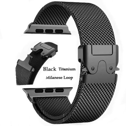 Milanese Loop Titanium Strap for Apple Watch Ultra 2 and Series 11–4, SE (49–40mm)
