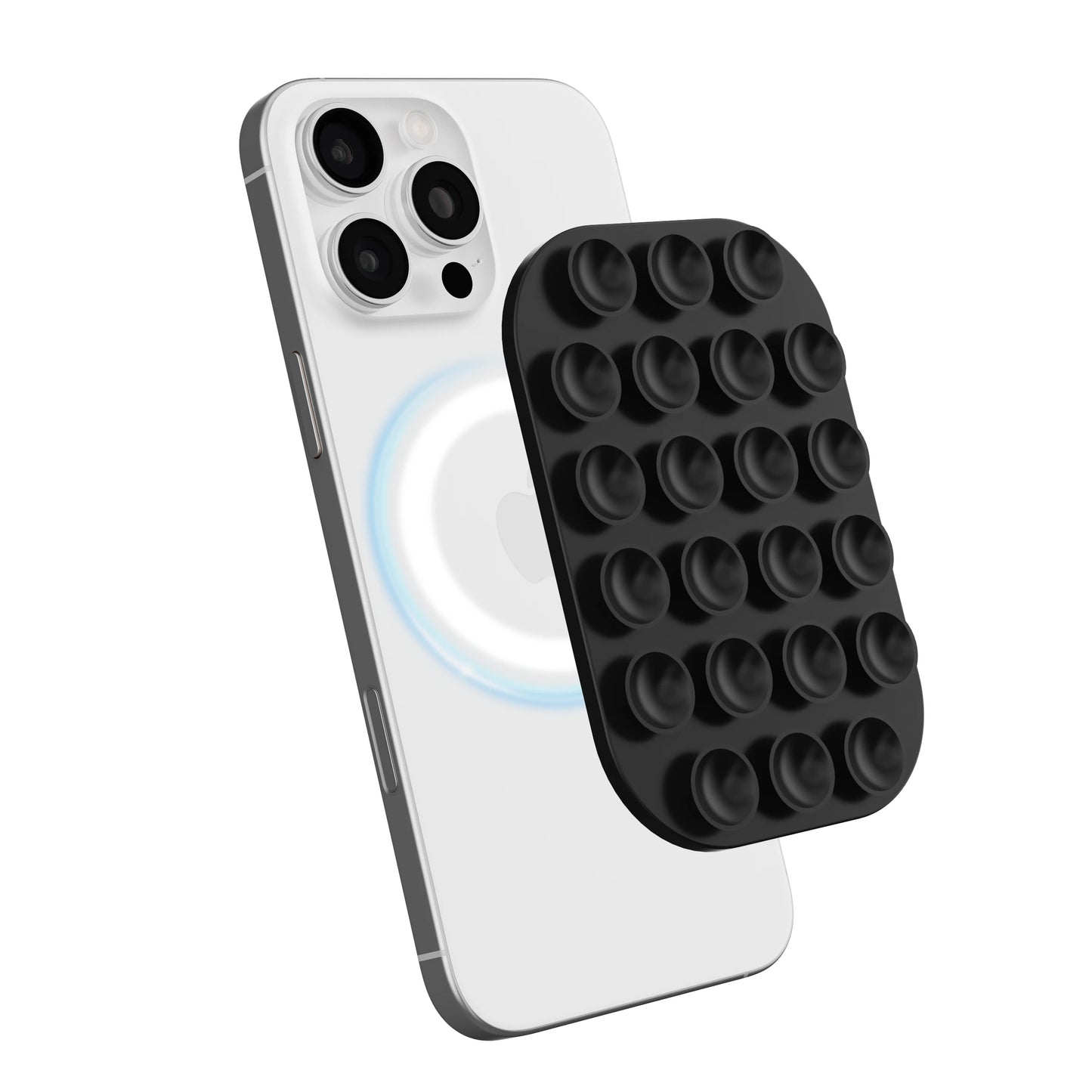 Silicone Magnetic Suction Cup Phone Holder Pad – Wall-Mounted Anti-Slip Square