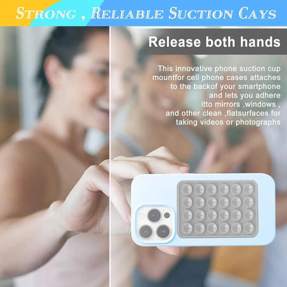 3-Pack Silicone Suction Phone Mount for iPhone Android Mirror Shower Hands-Free