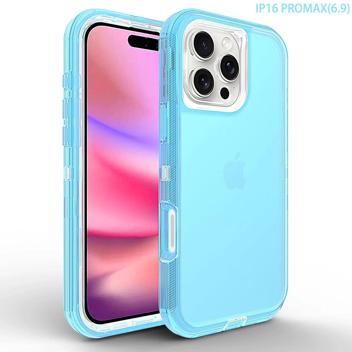 Clear Shockproof Case for iPhone 13/12/11 Pro Max Plus – Heavy Duty