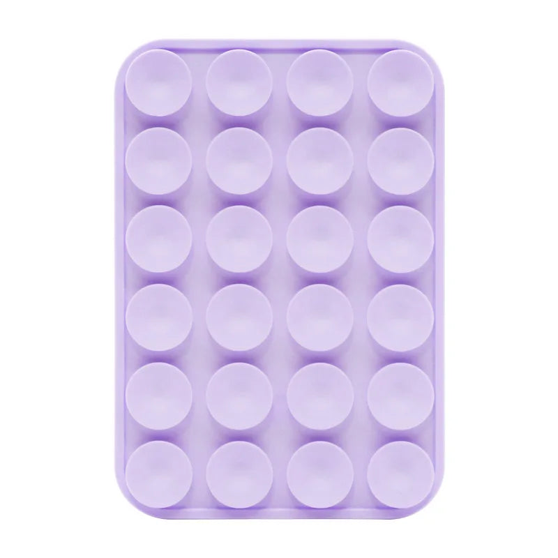 Silicone Suction Cup Magnetic Phone Holder Wall Mount for iPhone 12–16 MagSafe