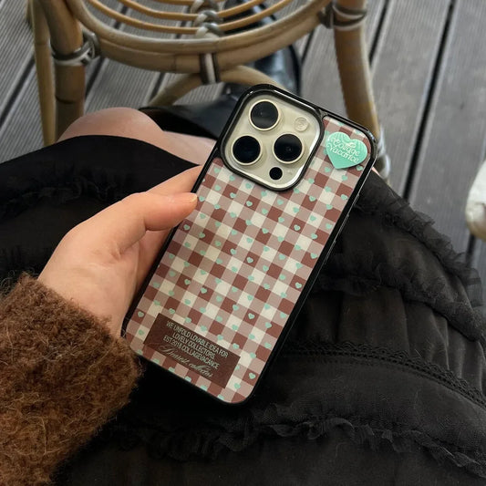 Cute Pink Heart Phone Case for iPhone 16 15 14 13 12 11 XR XS