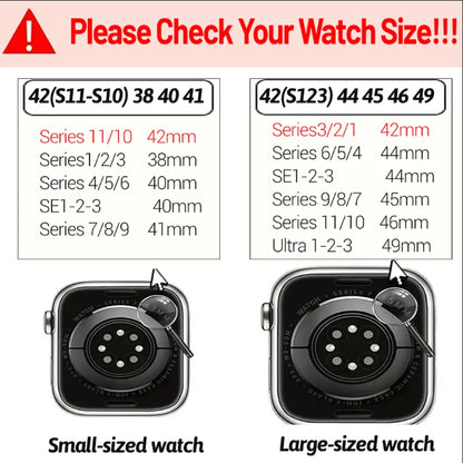 Sport Silicone Strap for Apple Watch Ultra 3/2 and Series 11–6, SE3 (49–40mm)