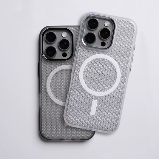 Heat Dissipation Hollow Magnetic Case for iPhone 16/15/14/13/12 Pro Max Cover