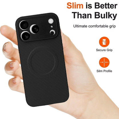 Carbon Fiber Magnetic Case for iPhone 17 Series | Slim TPU Shockproof Cover